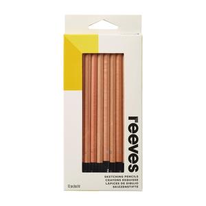 Drawing Instruments: Reeves Sketching Pencils Set of 12, Includes 4H to 6B