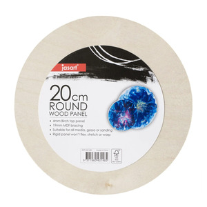 Jasart Round Wood Panels - Size 20CM