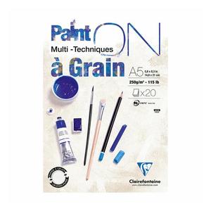 PaintON Pad Grain White A5 20sh