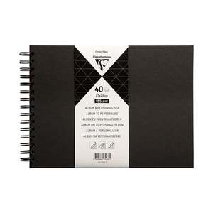 Clairefontaine Hardcover Album 27x20cm Black