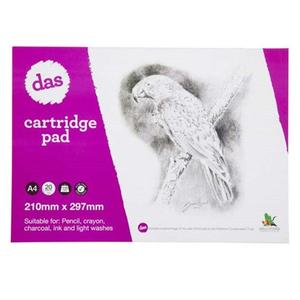 Das Acid Free Kaka Cartridge Paper Pad 135gsm 20 Sheets - Size A4
