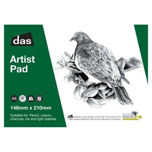 Das Acid Free Woodpigeon Paper Pad 110gsm 60 Sheets - Size A5