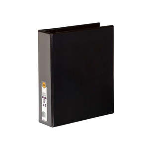 Marbig clearview insert binder a4 50mm 3d black