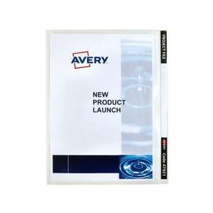 Filing Folders: Avery Project File A4 Clear