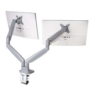 Ergonomic Accessories: Kensington smartfit one touch adjust dual monitor arm grey