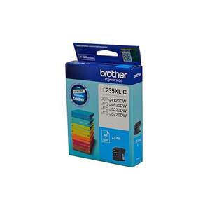 Inkjet Original Inks: Brother LC235XL Cyan Ink Cart