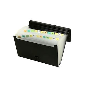 Archive Boxes: Marbig expanding case foolscap 26 pocket black