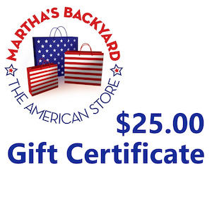 Physical Gift Certificates: $25 Gift Certificate