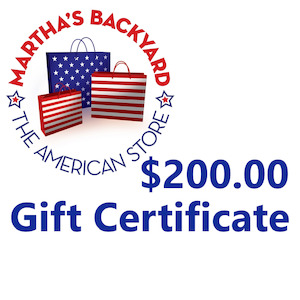 Physical Gift Certificates: $200 Gift Certificate