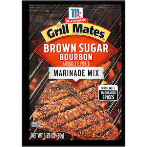 Sauces Spices: McCormick Grill Mates Brown Sugar Bourbon Marinade 1.25oz