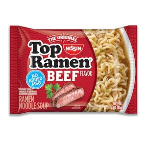 Other Grocery: Top Ramen Noodle - Beef 3oz