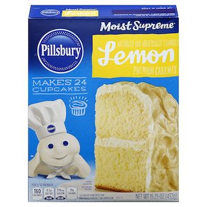 Baking: Pillsbury Moist Supreme Lemon Cake Mix 15.25 oz