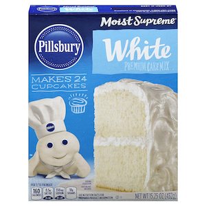 Baking: Pillsbury Moist Supreme White Cake Mix 15.25oz (BB Nov 2025)