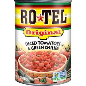 Canned: Ro-Tel Original Diced Tomatoes & Green Chilies 10oz