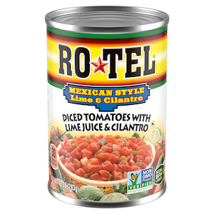 Canned: Ro-Tel Mexican Style Lime & Cilantro 10oz