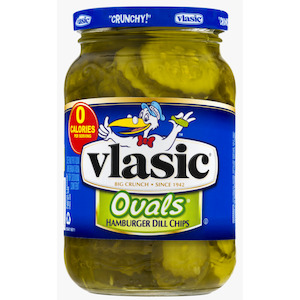 Other Grocery: Vlasic Ovals Hamburger Dill Chips 24oz