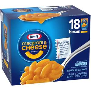 Kraft Macaroni & Cheese 18pk Bulk Box (Best Before 15 Nov 2025)
