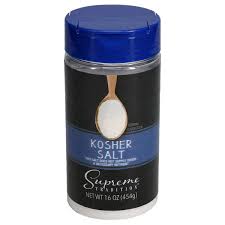 Sauces Spices: Kosher Salt - Supreme Tradition 16 oz