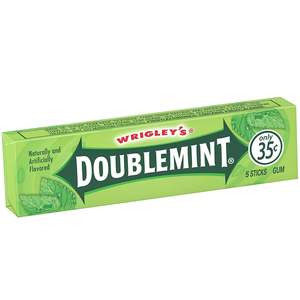 Candy: Wrigley's Gum - Doublemint 5-Stick Pack