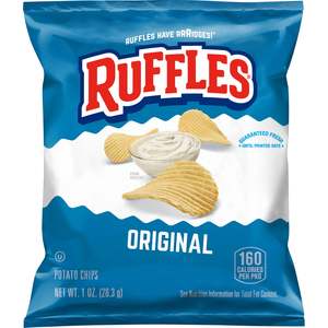 Snacks: Ruffles Original 1 oz (BB: 24th FEB 2026)