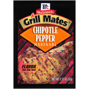 Sauces Spices: McCormick Grill Mates Chipotle Pepper Marinade 1.13oz