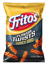 Fritos Flavor Twists Honey BBQ 3.25oz (Best Before : APR 21 2026 )