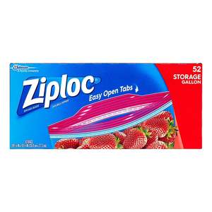 Ziploc Gallon Storage - 52 bags