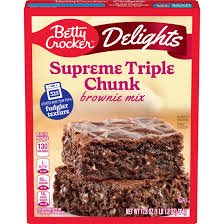 Betty Crocker Delight Supreme Triple Chunk Brownie Mix