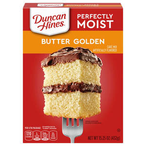 Baking: Duncan Hines Butter Golden Cake Mix 15.25oz