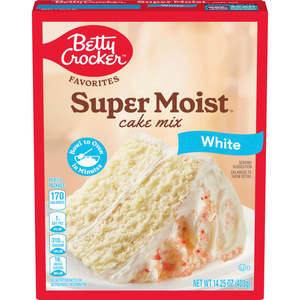 Baking: Betty Crocker Super Moist White Cake Mix 14.25oz (BB: 06 Aug 2026)