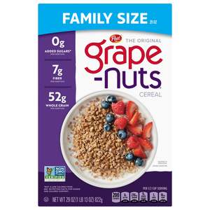 Grape Nuts Cereal - Family Size 29oz (822g)