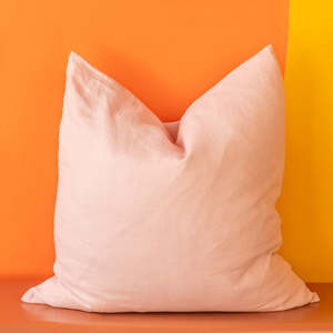 Cushions: Rosewater Vintage Linen Cushion 65x65cm