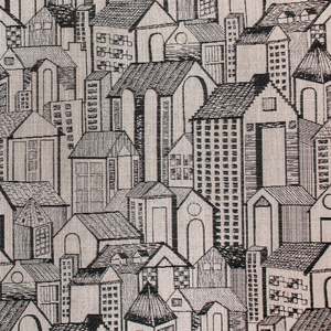 Pencil Town Upholstery Fabric