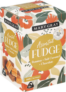 Products: Mary Gray Premium Assorted Fudge 220gm Gift Box Mary Gray