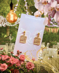 Emilys Atelier Nz: Daisy print studs