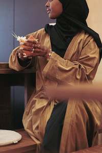 Abayas: Brown Abaya Coat