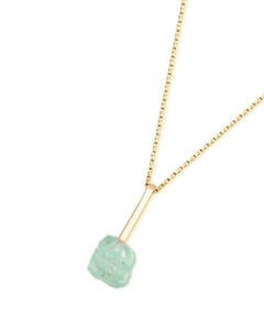 Bold Green quartz necklace