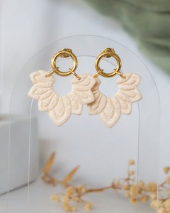 Ivory Sunburst Earrings