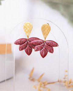 Cherry Lotus Earrings