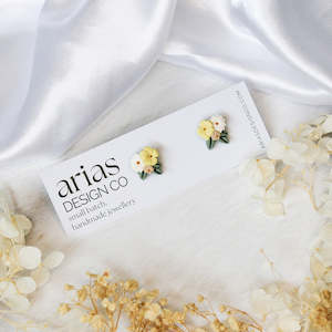 Mini Bouquet Earrings - Butter