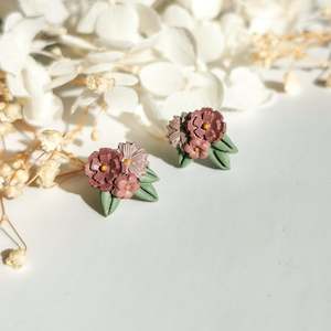 Jewellery: Mini Bouquet Earrings - Lavender