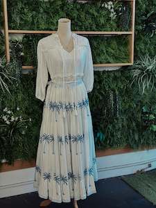 Clothing 1: Peru Skirt: Palm Trees