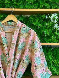 Willow Robe: Cheetah Pink