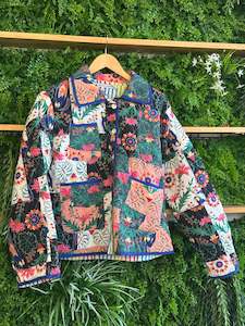 Noir Printed Quilted Jacket