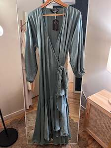 Pre-Loved Turquoise wrapped around dress