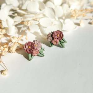 Arias Design Co: Mini Bouquet Earrings - Lavender