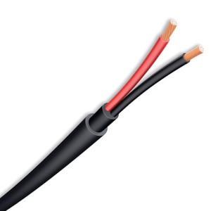 Audio Cable Maser: 4 Core, 2.5mm², OFHC Copper, Black, High-Flex Speaker Cable, Low Smoke Zero Halogen (LSZH), Dual Jacket Duct Grade, (BELPHP425)