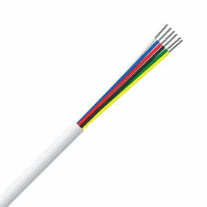 6 Core, 0.22mm², (7/0.2), TCW, PVC, Security Cable (MSEC 6072 TCW)