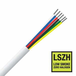 6 Core, 0.44mm², (14/0.2), TCW, LSZH, Security Cable (MSEC 6142 TCWLS)
