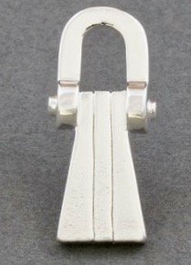 Craft Name badge – embossed with metal emblem, foldover type